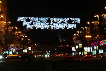 Christmas  street lights