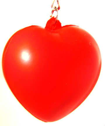 Corazón rojo. Llavero-juguete. №3600