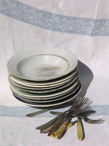  A stack of plates 