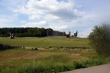  Mühlen auf Hügel  №3143