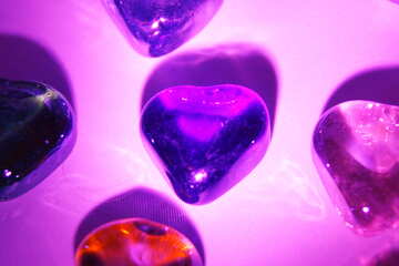 Colored hearts №3671