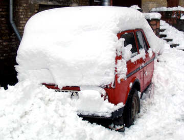 Car  snowdrift №3448