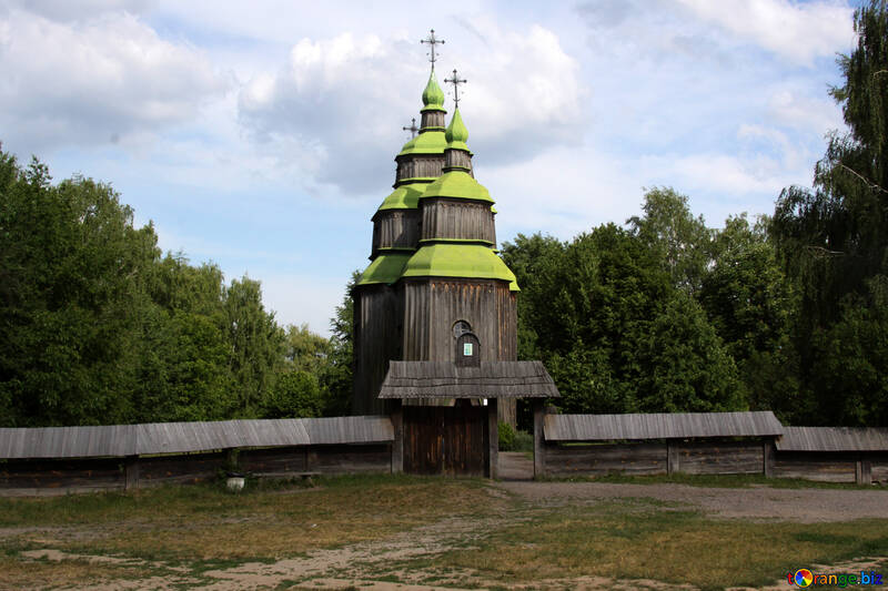 La iglesia de madera de la Rusia. №3121