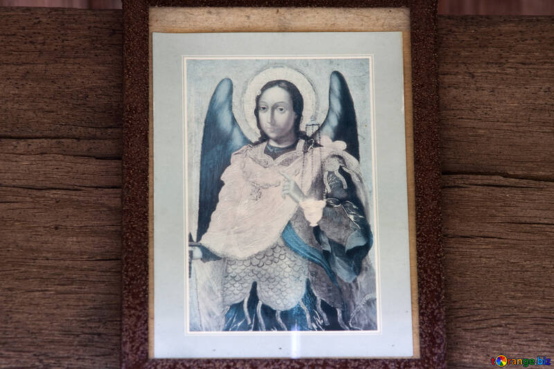  Icon on wooden wall  №3151