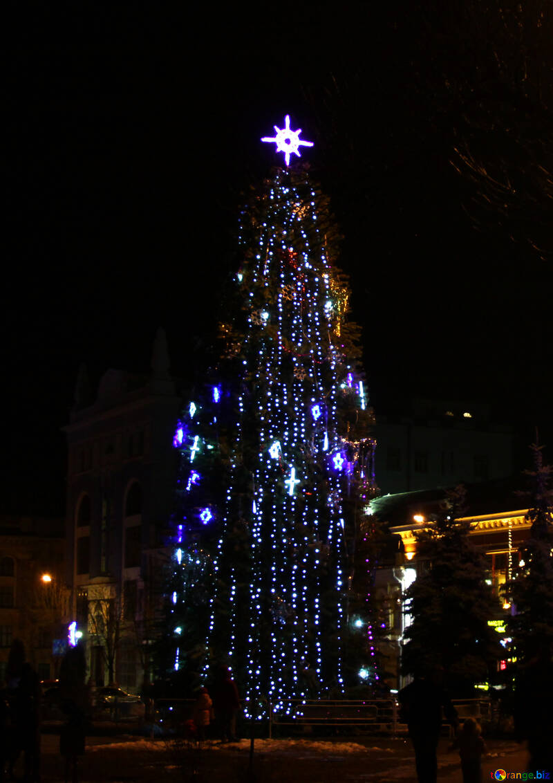  de árboles urbanos de Navidad Año Nuevo  №3399