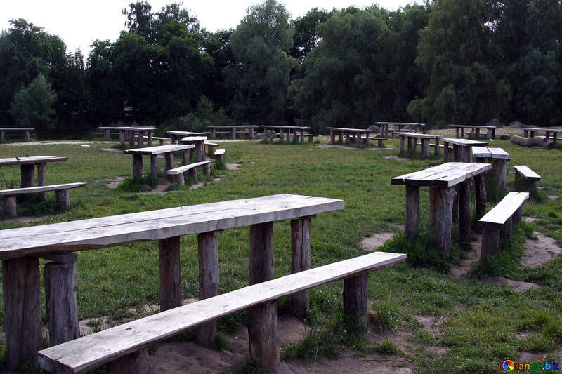  benches and tables for picnics  №3187