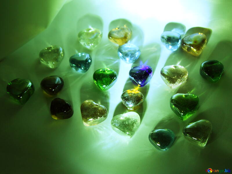 Multicolor pedacitos de vidrio №3662