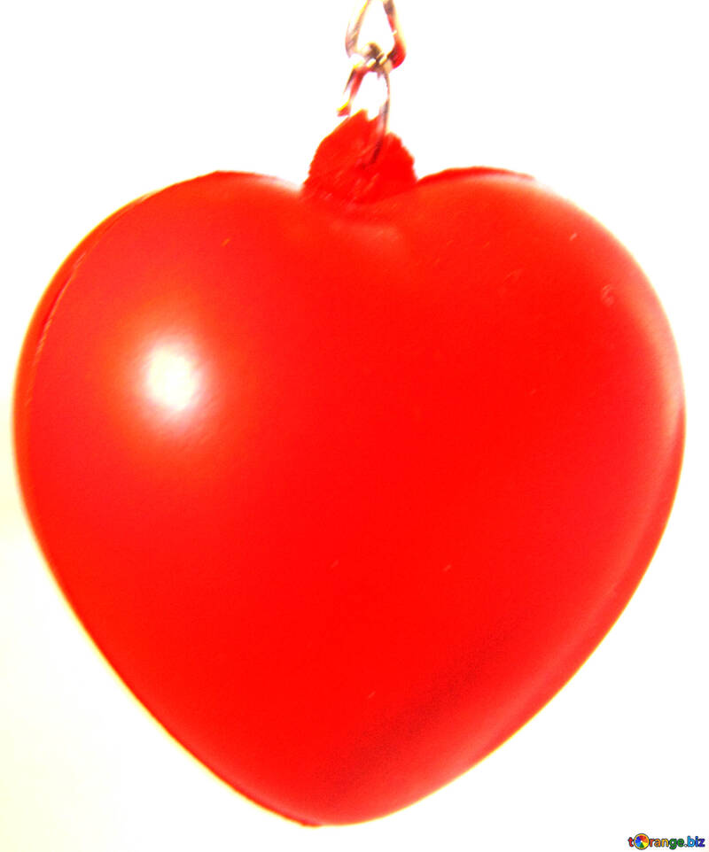 Corazón rojo. Llavero-juguete. №3600