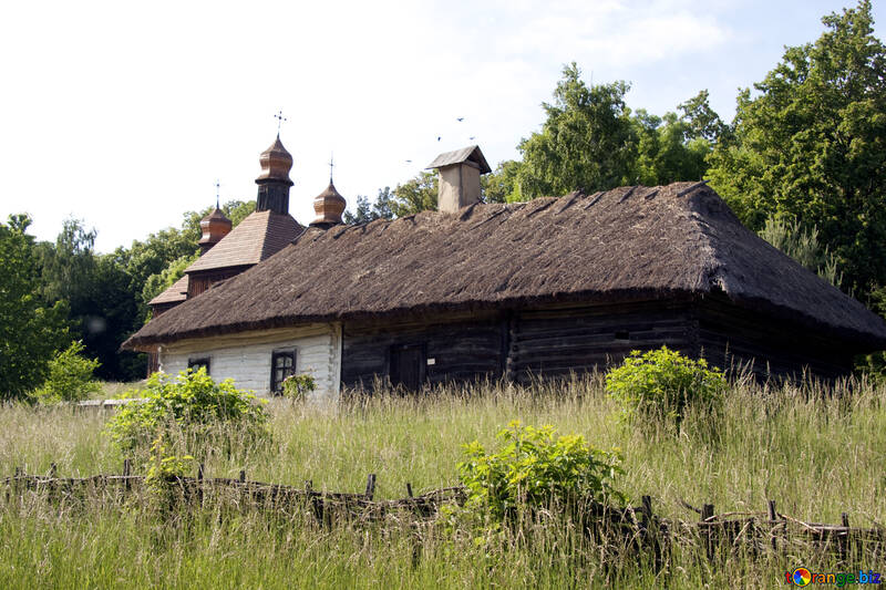  alte Dorf Hütte zu Hütte  №3296