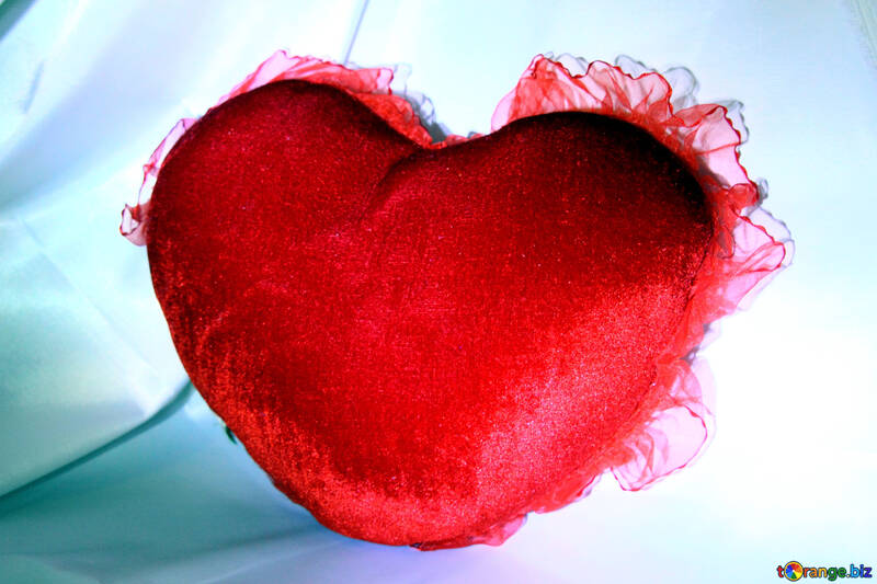 Heart-shaped pillow №3622