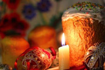 Candle eggs and Easter №30087