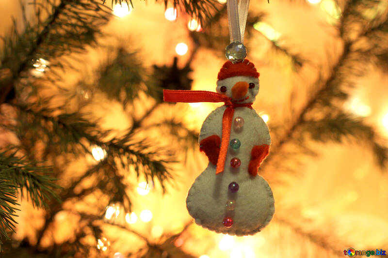 Christmas tree toy snowman №30993
