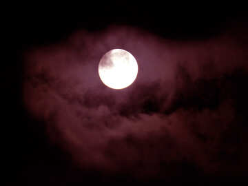 Moon through clouds №31506