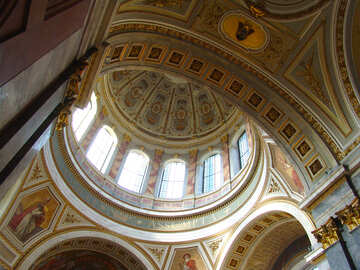 大聖堂のドームを描いた教会 №31843