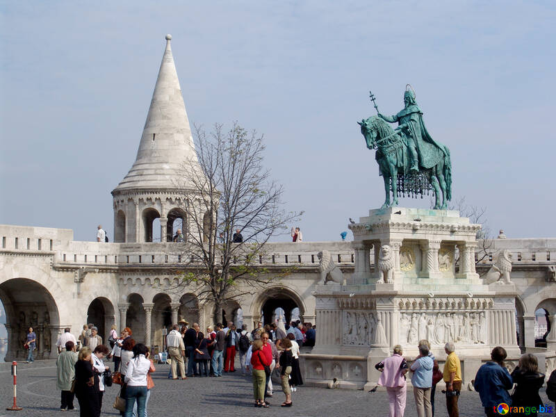 Turisti presso il monumento Budapest №31990