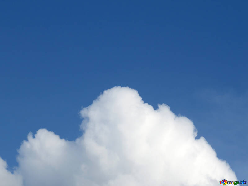 White cloud on blue background №31045