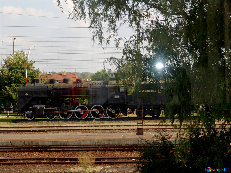Uma velha locomotiva vapor №31708