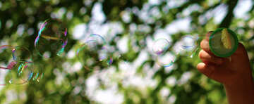 Soap bubbles on the cover of Facebook №32976