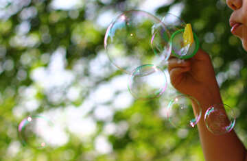 Baby lets blow bubbles №32962