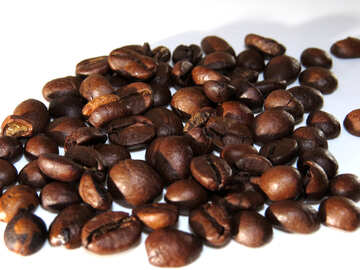 Una pizca de granos de café