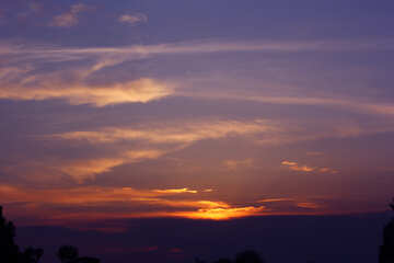 Ciel au coucher du soleil №32426