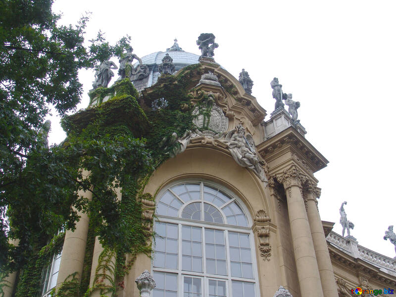 The sculptures on the old building №32045