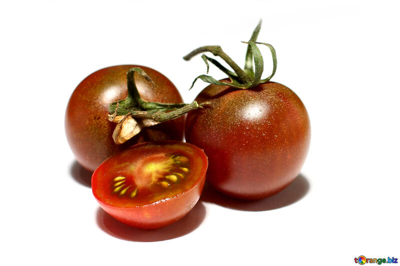High-quality tomatoes on white background №32907