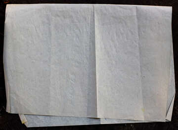 Old paper folded sheet