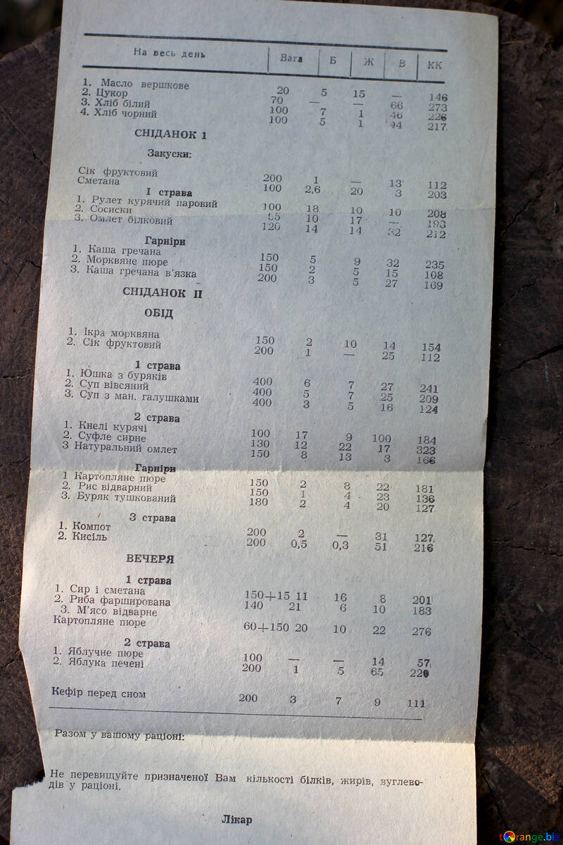 Retro USSR menu №33527