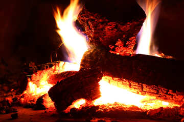 Bruciare la legna da ardere №34435