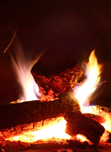 Brûler du bois de chauffage №34436