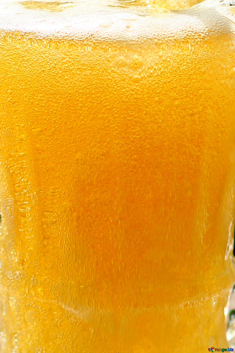 La textura de la cerveza en el vaso №34462