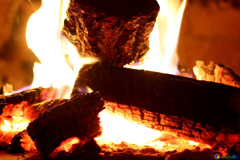 Verbrennung von Holz in Kaminöfen №34444