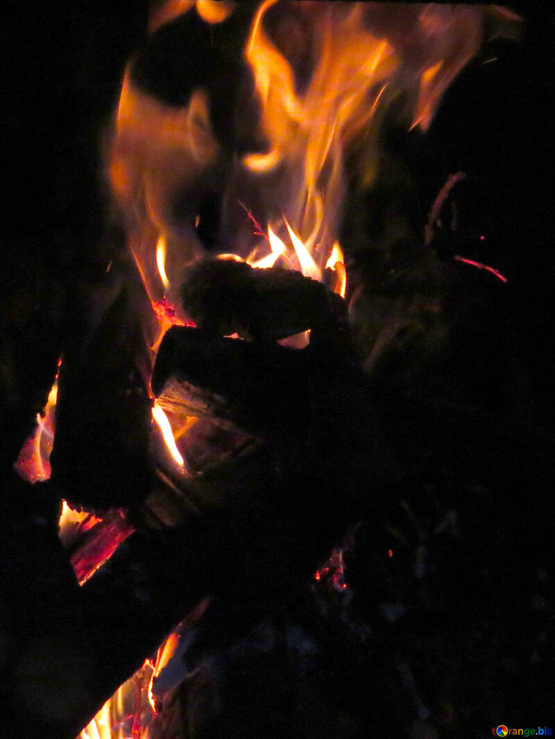 Heat and light from the campfire №34347