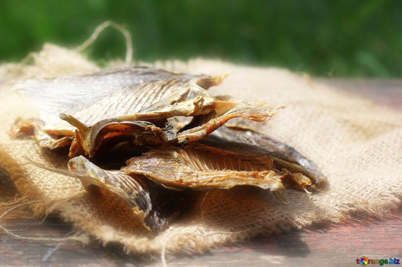 A beautiful picture with dried fish for the background №34488