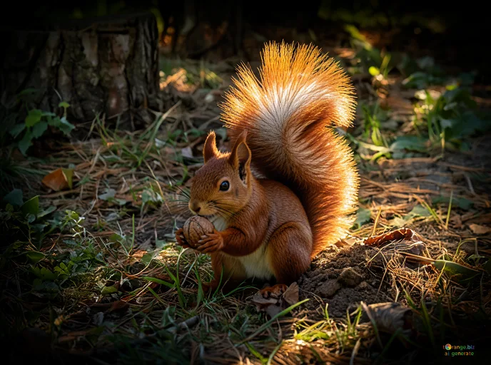 Відреставрована люксова версія Noix de l`écureuil grignote №35722