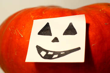 Pumpkin with paper №35514