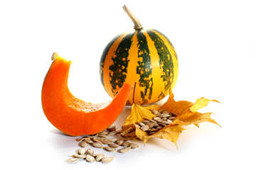 Slice of pumpkin isolated №35569