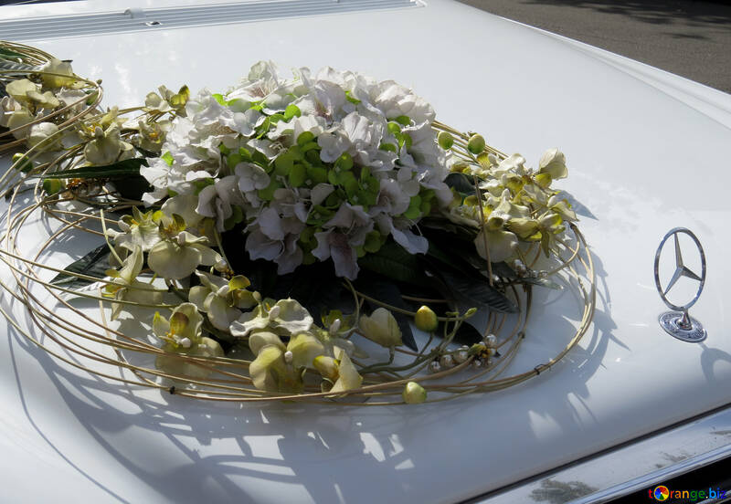 Decorazione di bouquet da sposa auto №35773