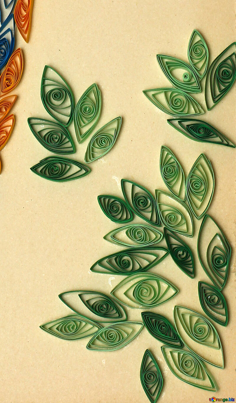Leaves quilling №35487