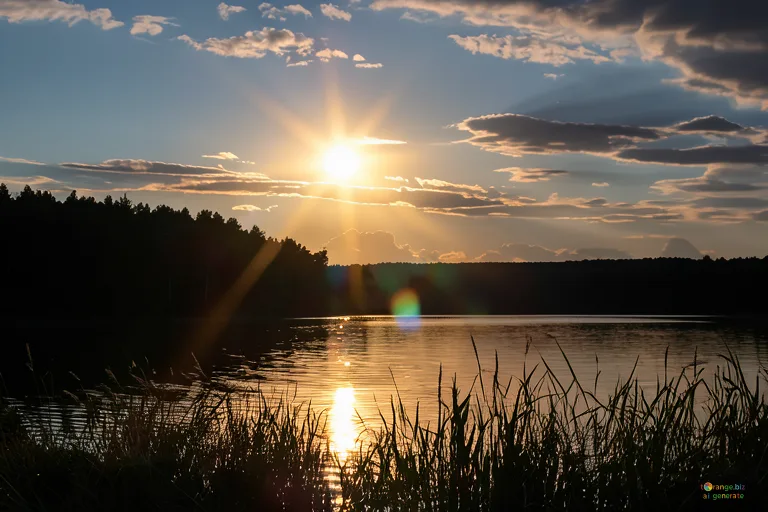 Відреставрована люксова версія Sonnenuntergang im Wasser reflektiert №36498