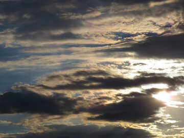Evening clouds №36427