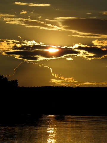 Beautiful sunset water №36400
