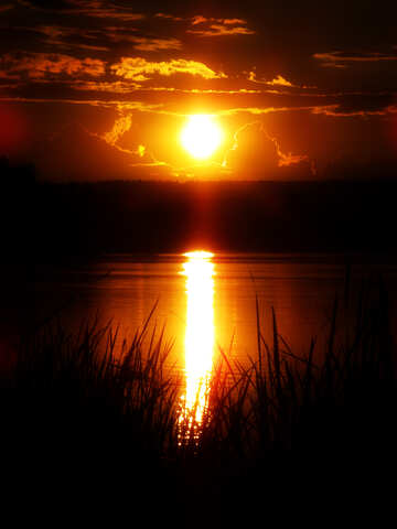 Reflexion-Sonnenuntergang №36386