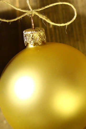 Yellow Christmas ball large №37831