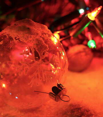 Glass Christmas ball №37912