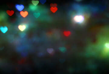 Las luces en forma de corazones №37858