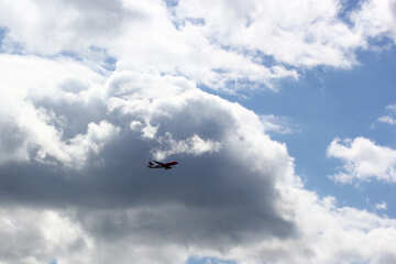Plane in the clouds №37680