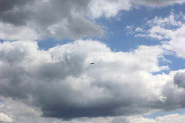 Plane in the sky far №37362
