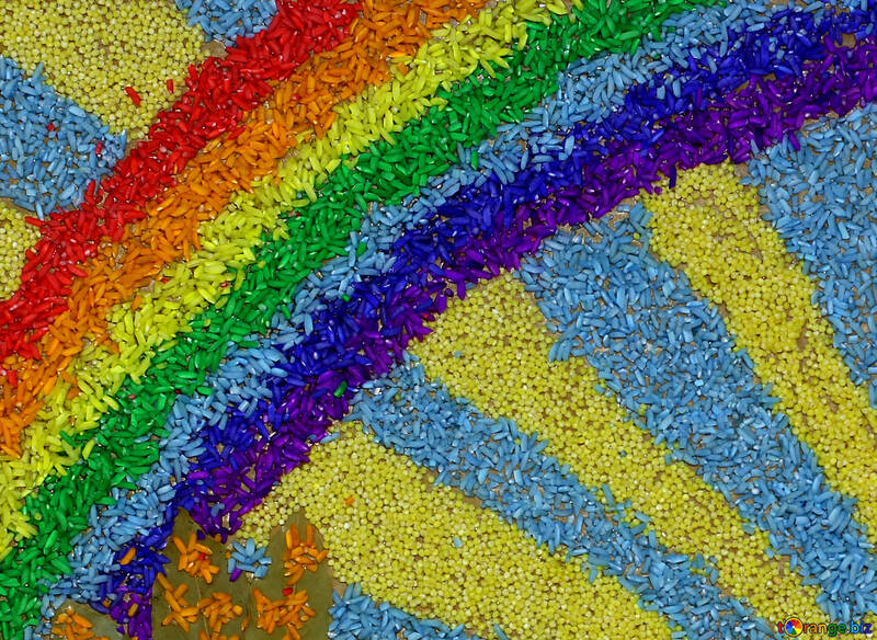 El arco iris y la artesanía de los hijos sol №37200